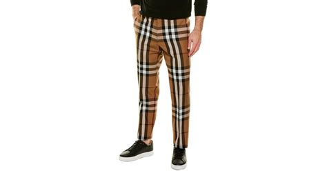 burberry green checked pants|Burberry pants official website.